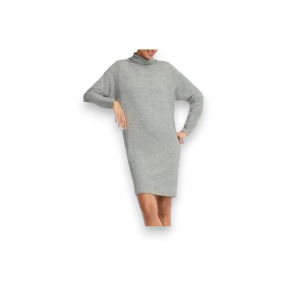 Uniqlo Dresses & Skirts - Uniqlo grey long sleeve mock neck dress